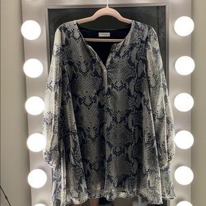 Snake printed dress